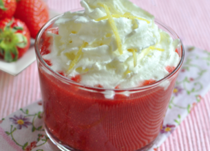 Velouté de fraises au citron