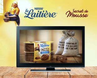 Publicité La Laitière secret de mousse