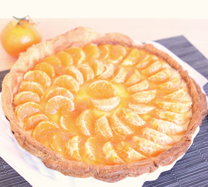 Recette de Tarte fine aux clémentines