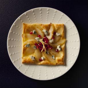 Recette de Tarte aux poires et Roquefort Société