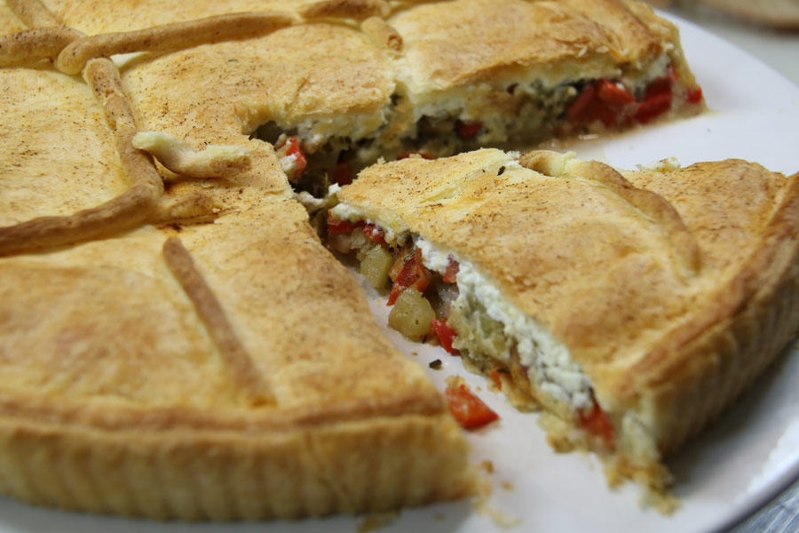 Recette de Tourte aux légumes du soleil