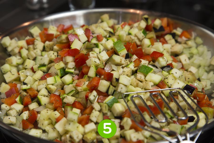 Recette de Tourte aux légumes du soleil