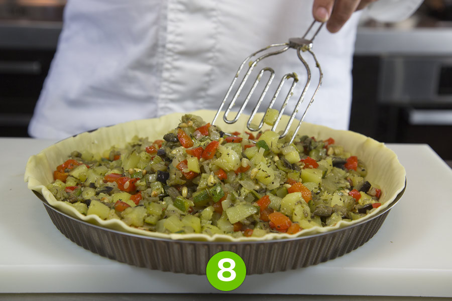 Recette de Tourte aux légumes du soleil