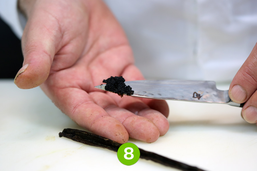 Recette de Filet de turbot aux 3 fruits vanillés