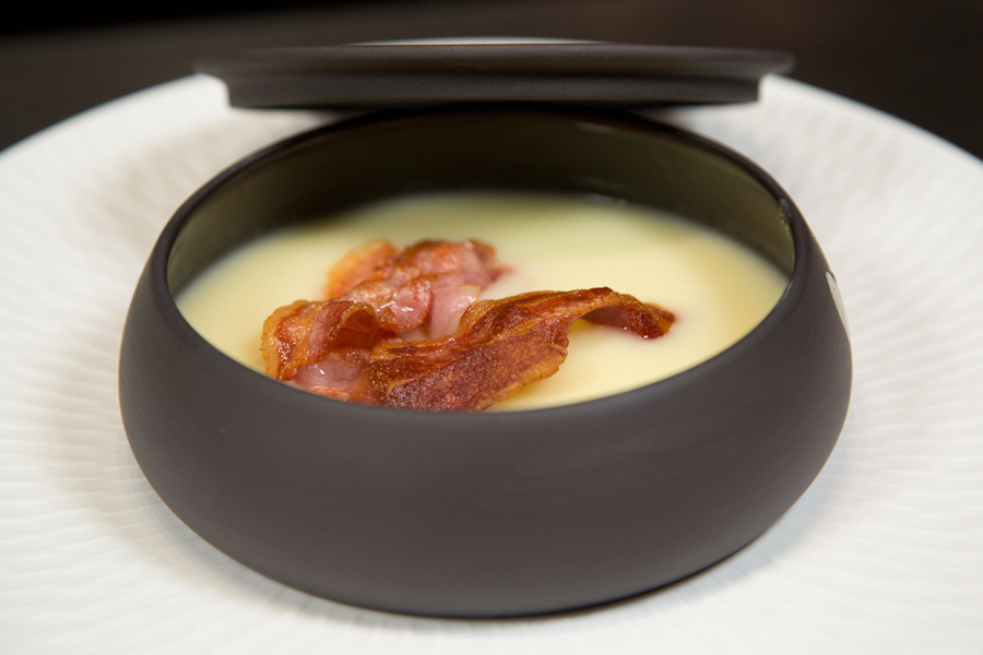 Recette de Velouté de Panais au lard fumé